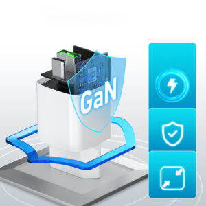 Wozinsky WWC-35W GaN USB-A + USB-C Wall Charger - baltos spalvos - Image 6