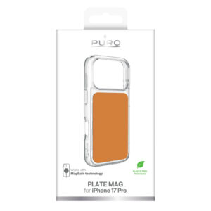 Puro Plate Mag dėklas skirtas Apple iPhone 17 Pro Compatible with MagSafe - oranžinės spalvos - Image 2