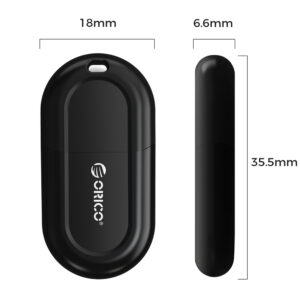 Orico BTA-53 Bluetooth 5.3 USB-A Adapter - juodos spalvos - Image 2