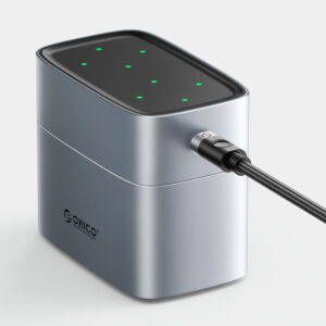 Orico EV8 AA Lithium Battery Charger with Storage Function - sidabro spalvos - Image 7