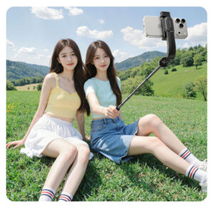 Selfie stick Orico SPV90 aluminum mini tripod Bluetooth 360 degree rotation - juodos spalvos - Image 6