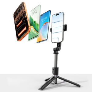 Selfie stick Orico SPV90 aluminum mini tripod Bluetooth 360 degree rotation - juodos spalvos - Image 7