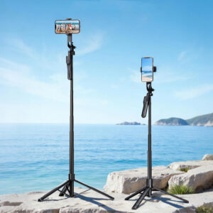 Selfie stick Orico SPM175 tripod 1/4" for phone camera with 360 degree rotation Bluetooth 5.2 - juodos spalvos - Image 3