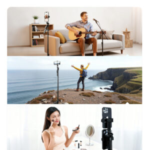 Selfie stick Orico SPM215 tripod 1/4" for phone camera with 360-degree rotation Bluetooth 5.2 - juodos spalvos - Image 8