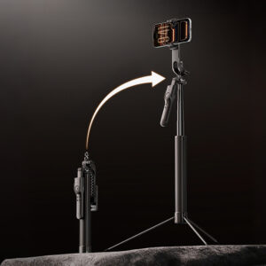 Selfie stick Orico SPM170 tripod 1/4" for phone camera Bluetooth 5.2 - juodos spalvos - Image 2