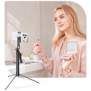 Selfie stick Orico SPM170 tripod 1/4" for phone camera Bluetooth 5.2 - juodos spalvos - Image 8