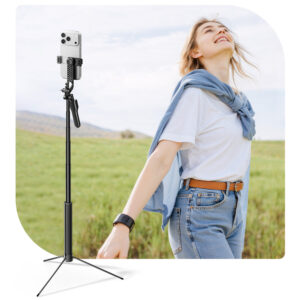 Selfie stick Orico SPM170 tripod 1/4" for phone camera Bluetooth 5.2 - juodos spalvos - Image 9