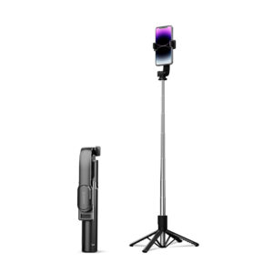 Selfie stick Orico SPN100 1/4" tripod for phone camera with 360 degree rotation Bluetooth 5.2 - juodos spalvos
