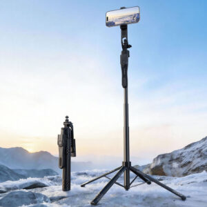 Selfie stick Orico SPN185 1/4" tripod for phone camera with 360 degree rotation Bluetooth 5.2 - juodos spalvos - Image 3