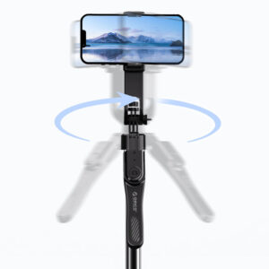 Selfie stick Orico SPN185 1/4" tripod for phone camera with 360 degree rotation Bluetooth 5.2 - juodos spalvos - Image 9