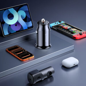 Orico PowerMini 30W USB-C + USB-A automobilinis įkroviklis - juodos spalvos - Image 5