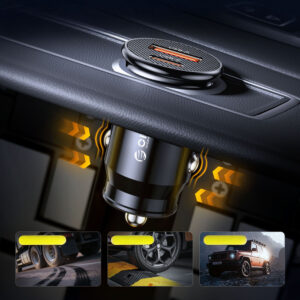 Orico PowerMini 30W USB-C + USB-A automobilinis įkroviklis - juodos spalvos - Image 7
