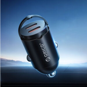 Orico MiniRing 30W 2x USB-C automobilinis įkroviklis - juodos spalvos - Image 3
