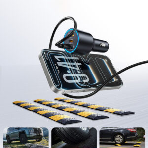 Orico HyperDrive 165W USB-A + 2x USB-C automobilinis įkroviklis - juodos spalvos - Image 7
