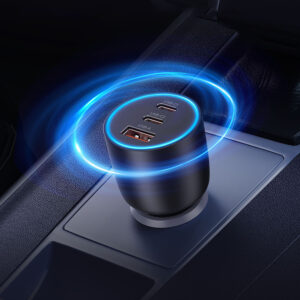 Orico PowerLink 165W USB-A + 2x USB-C automobilinis įkroviklis - juodos spalvos - Image 8