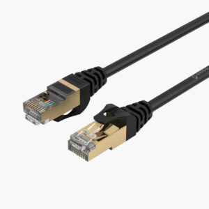 Orico PUG-C7 CAT7 10Gbps RJ45 Ethernet Network Cable Internet LAN Round 1m - juodos spalvos - Image 2