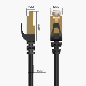 Orico PUG-C7 CAT7 10Gbps RJ45 Ethernet Network Cable Internet LAN Round 5m - juodos spalvos - Image 5