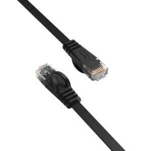 Kabel sieciowy Ethernet Orico PUG-C7B CAT7 10Gbps RJ45 internetowy LAN płaski 1 m - juodos spalvos - Image 3