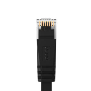 Kabel sieciowy Ethernet Orico PUG-C7B CAT7 10Gbps RJ45 internetowy LAN płaski 1 m - juodos spalvos - Image 5