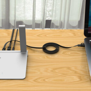 Kabel sieciowy Ethernet Orico PUG-C7B CAT7 10Gbps RJ45 internetowy LAN płaski 2 m - juodos spalvos - Image 8