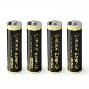 Orico Ener-G EG5C Lithium Battery 1.5V 2100mWh AA USB-C Rechargeable Battery with Charging Cable 4 pcs.