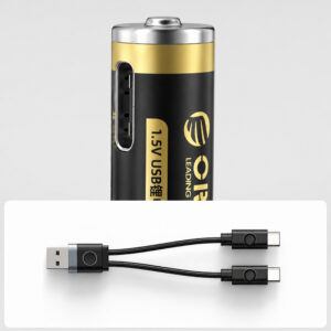 Orico Ener-G EG7C AAA Lithium Battery 1.5V 500mWh USB-C Rechargeable Battery with Charging Cable 2 pcs. - Image 8