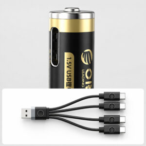Orico Ener-G EG7C lithium battery 1.5V 500mWh AAA USB-C rechargeable battery with charging cable 4 pcs. - Image 8