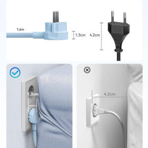 Orico PDC25 25W 6in1 Power Strip 2x AC + 2x USB-A + 2x USB-C - Blue - Image 7