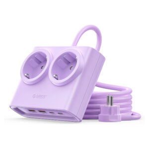 Orico PDC25 25W 6in1 Power Strip 2x AC + 2x USB-A + 2x USB-C - violetinės spalvos
