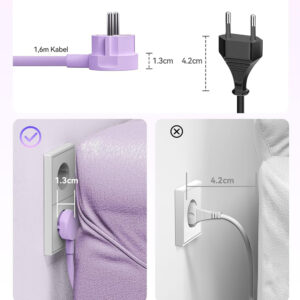 Orico PDC25 25W 6in1 Power Strip 2x AC + 2x USB-A + 2x USB-C - violetinės spalvos - Image 6