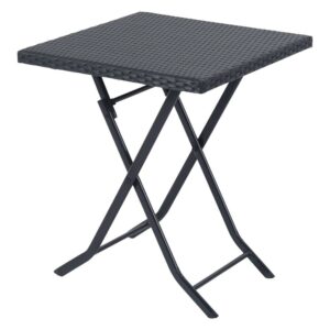 Extralink Small Black Forest Garden Furniture Set, Two Chairs + Black Table lauko baldų komplektas Juoda - Image 3