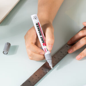 Žymeklis DELI U500, 2-4mm, baltos spalvos - Image 6
