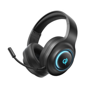 QCY V200 Pro Wired žaidimų ausinės with 7.1 Sound and Detachable Mikrofonas - juodos spalvos - Image 2