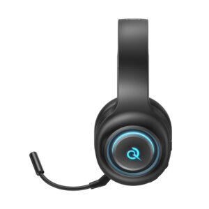 QCY V200 Pro Wired žaidimų ausinės with 7.1 Sound and Detachable Mikrofonas - juodos spalvos - Image 5