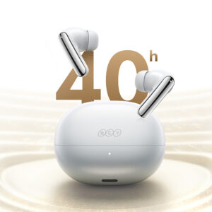 QCY MeloBuds N20 Wireless In-Ear Noise Cancelling ANC ausinės - baltos spalvos - Image 9