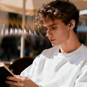 QCY MeloBuds N20 Wireless In-Ear Noise Cancelling ANC ausinės - juodos spalvos - Image 9