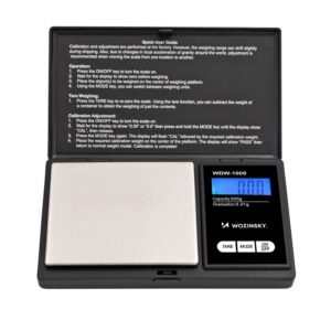 Wozinsky WDW-1000 Jewelry Scale 200g 0.01g Precision Illuminated - juodos spalvos - Image 2