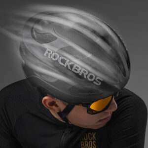 Rockbros LK-66 Lightweight dviratininko šalmas 58-62 cm - juodos spalvos - Image 4