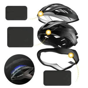 Universal cycling helmet Lingzhe LK-69 dydis L juodos spalvos 58-62 cm - Image 3
