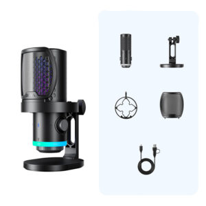 BOYA CastMic G40 Wired USB-C Gaming Mikrofonas - juodos spalvos - Image 6