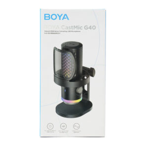 BOYA CastMic G40 Wired USB-C Gaming Mikrofonas - juodos spalvos - Image 8