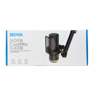 BOYA CastMic G40B Wired Gaming Mikrofonas with Arm, USB-C - juodos spalvos - Image 5