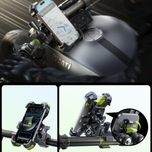 Joyroom JR-ZS598 Anti-vibration Handlebar Phone Holder - juodos spalvos - Image 6