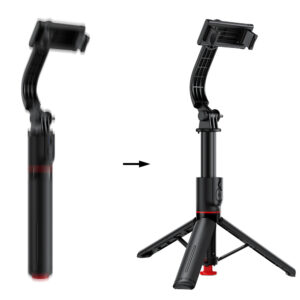 Acefast E42 Selfie Stick with Auto Tripod and Bluetooth Remote Control 1.05m - juodos spalvos - Image 7