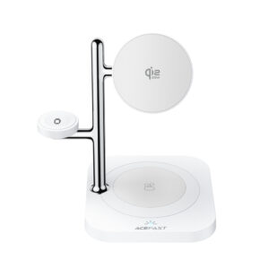 Acefast E39 Qi2.2 25W 4-in-1 Wireless Desk Charger for Phone, Watch, and ausinės with Night Light - baltos spalvos - Image 2