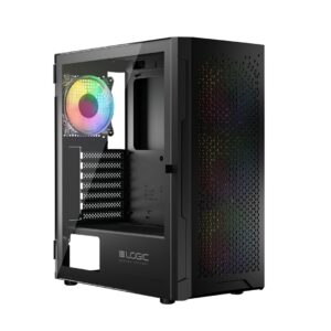 Logic ARAMIS ARGB MINIDI USB 3.0 korpusas juoda - Image 3