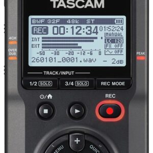 Tascam DR-40XP - nešiojamas keturių takelių skaitmeninis įrašymo įrenginys su USB garso sąsaja - Image 3
