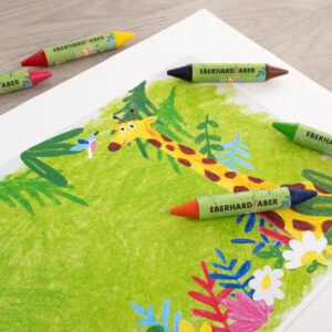 Vaškinės kreidelės EberhardFaber, Colori Duo, 6 spalvų - Image 2