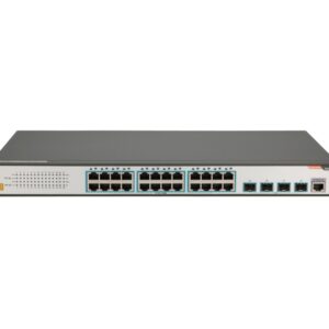 FiberHome S4820-28T-X-AC tinklo komutatorius Valdomas L2/L3 Gigabit Ethernet (10/100/1000) 1U Juoda, Pilka