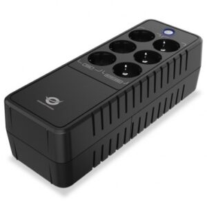 Conceptronic ZEUS05E nepertraukiamo maitinimo resursai (UPS) Budėjimo režimas (neprisijungus) 0,65 kVA 360 W 6 AC išvestis(ys / čių)